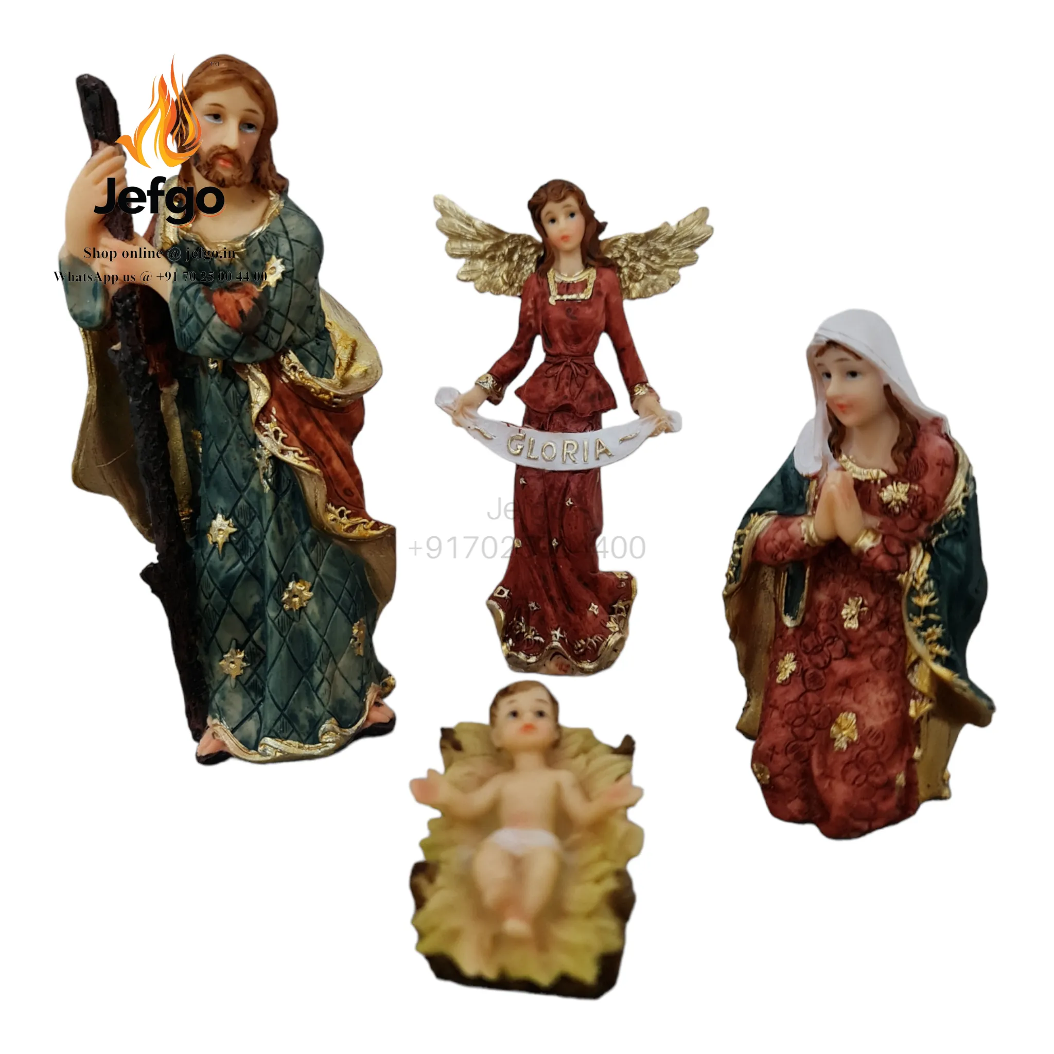 6 inch Christmas Nativity Set