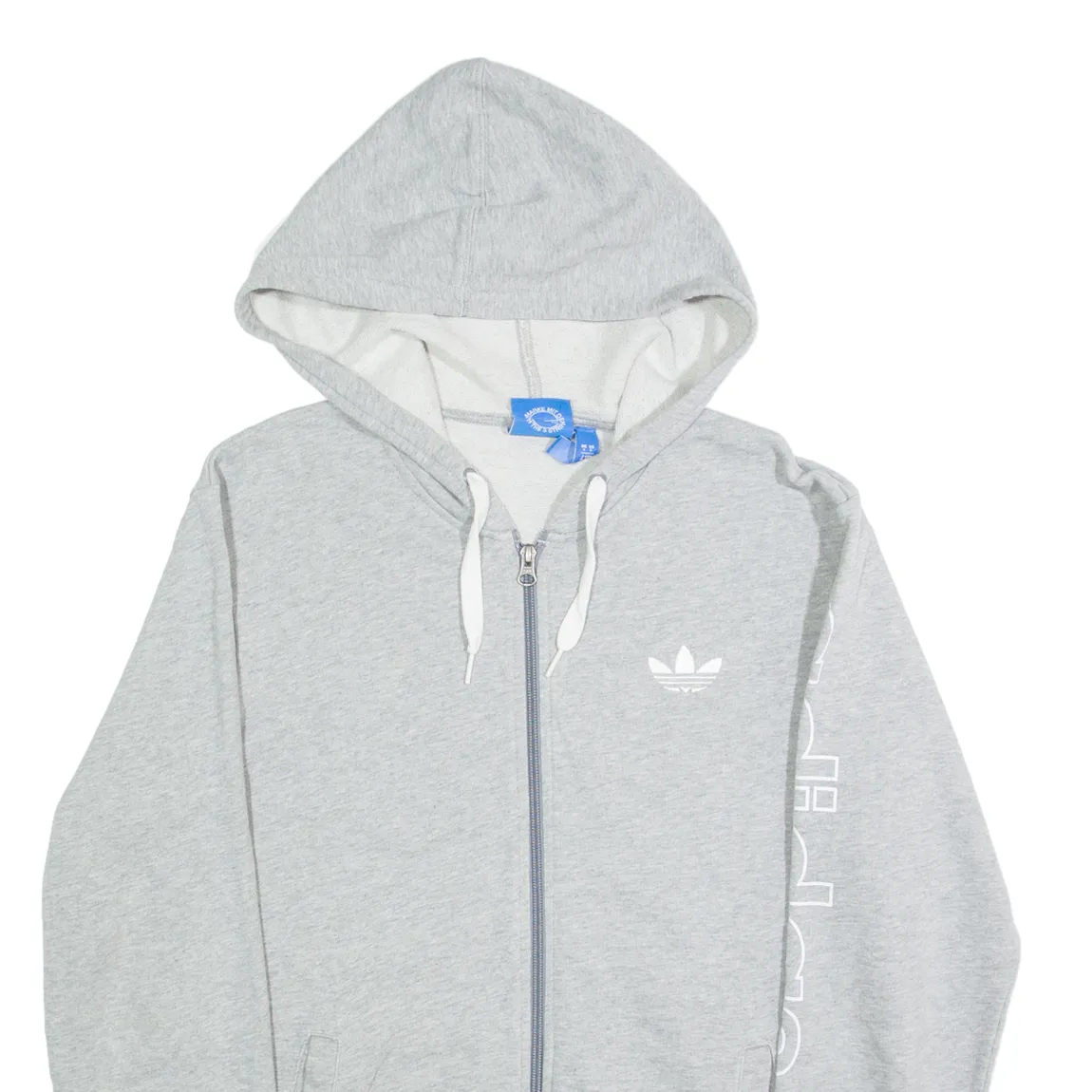 ADIDAS Mens Green Hoodie Full Zip S