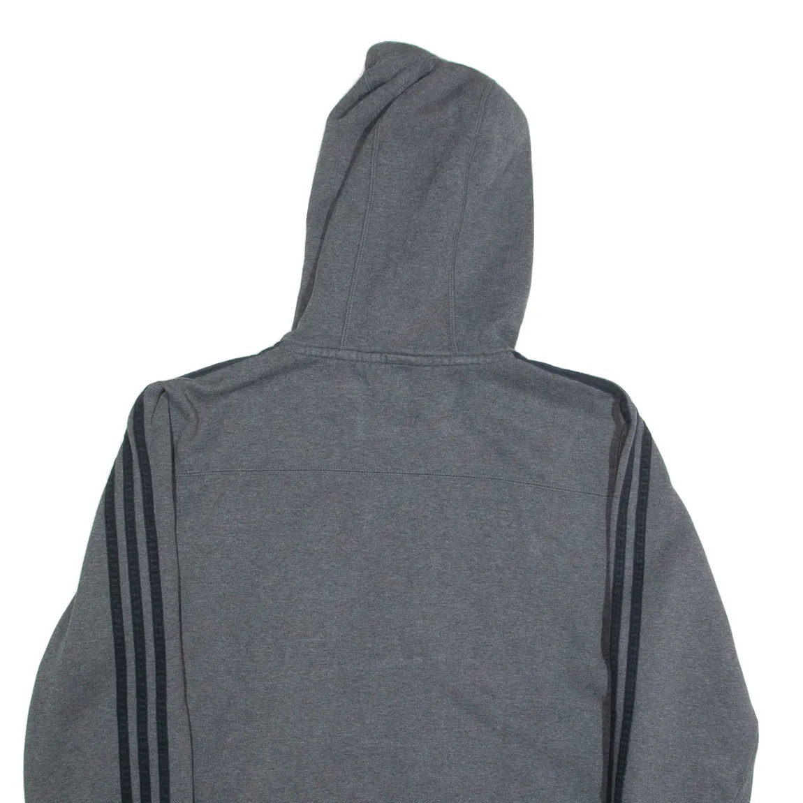 ADIDAS Mens Grey Hoodie Full Zip M