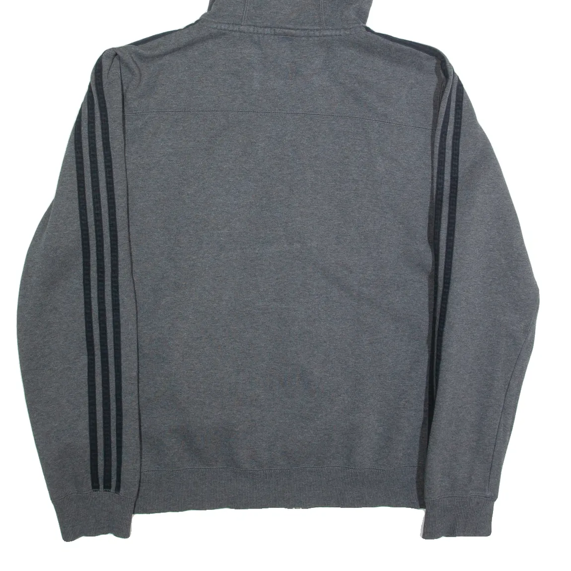 ADIDAS Mens Grey Hoodie Full Zip M