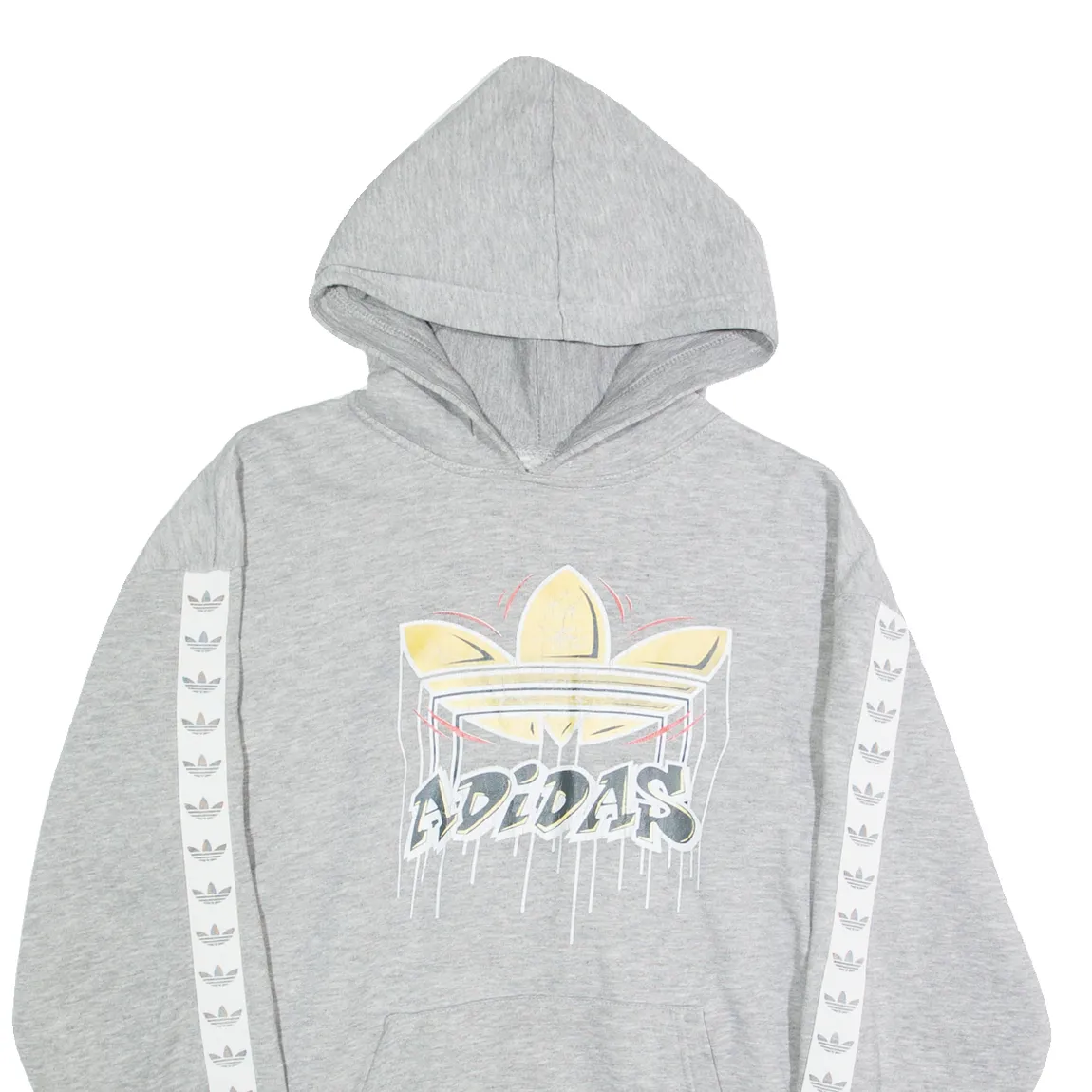 ADIDAS Mens Grey Hoodie M