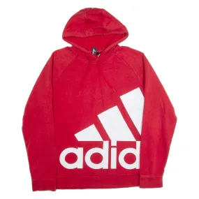 ADIDAS Mens Red Hoodie L