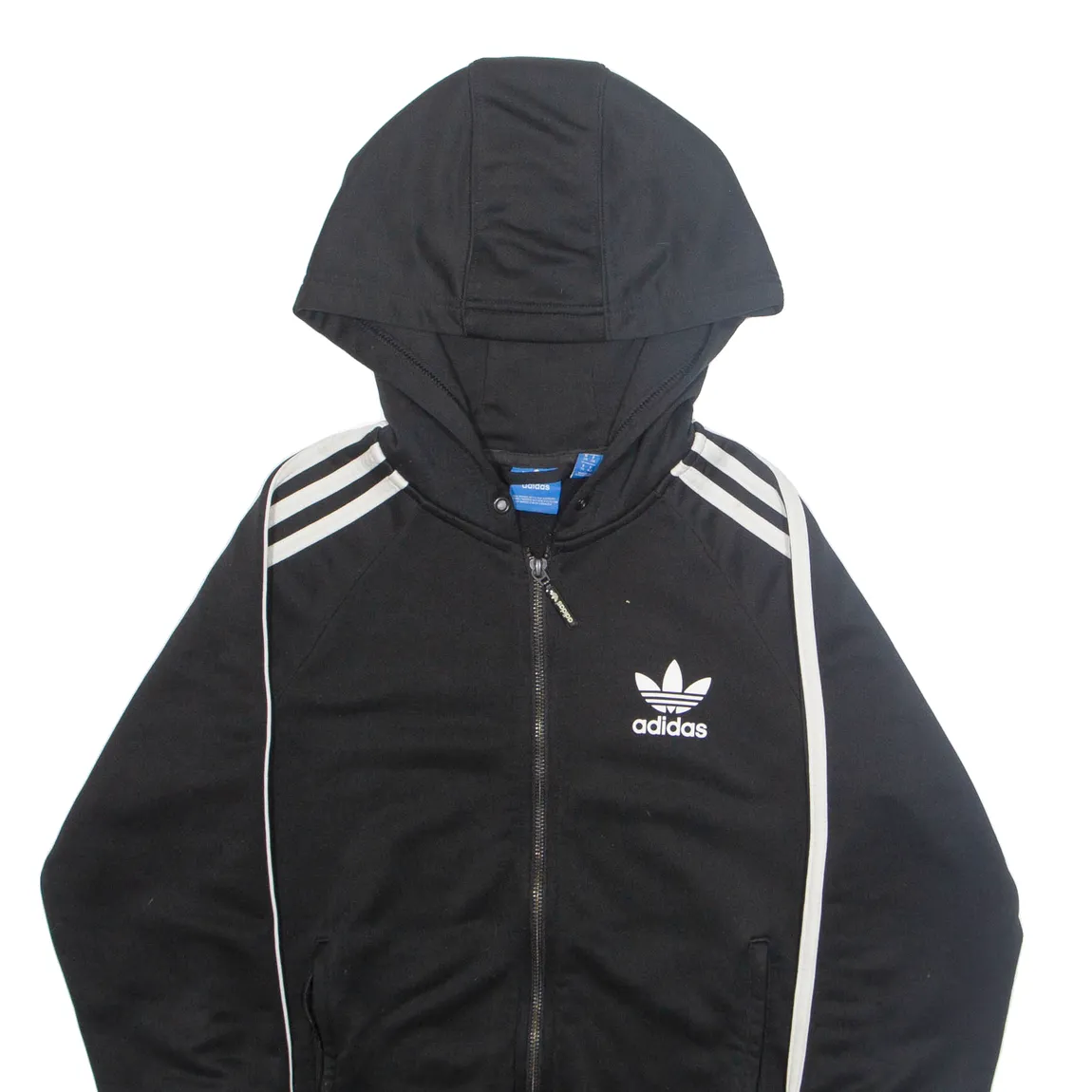 ADIDAS Womens Black Hoodie Full Zip S