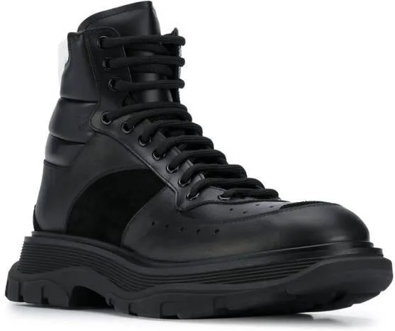 Alexander McQueen lace-up high-top sneakers Black