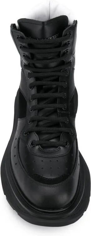 Alexander McQueen lace-up high-top sneakers Black