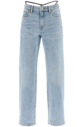 Alexander Wang Straight Jeans With Integrated Thong