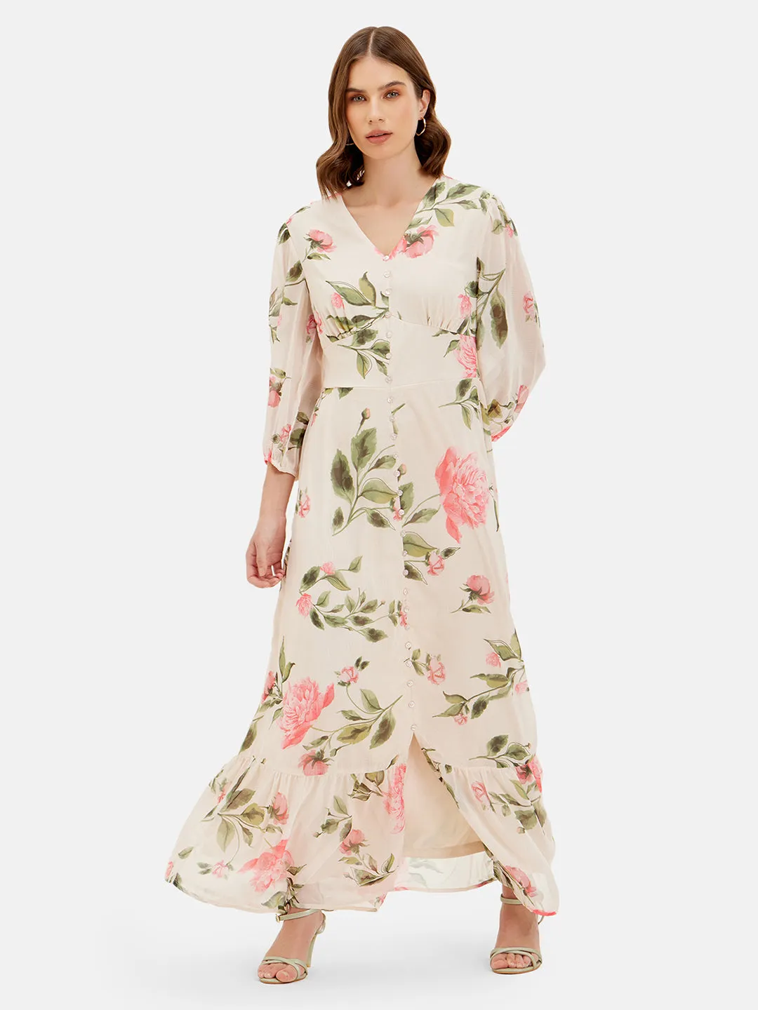 ALLISON PRINTED MAXI DRESS