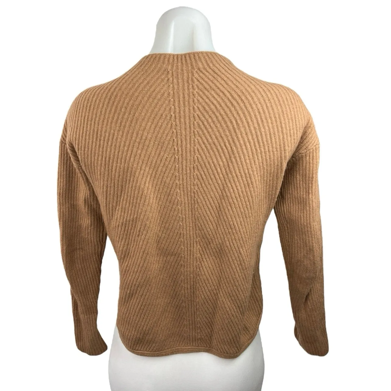 Aritzia Babaton Women's Brown Knitted Crew Neck Long Sleeve Sweater Top Size XS