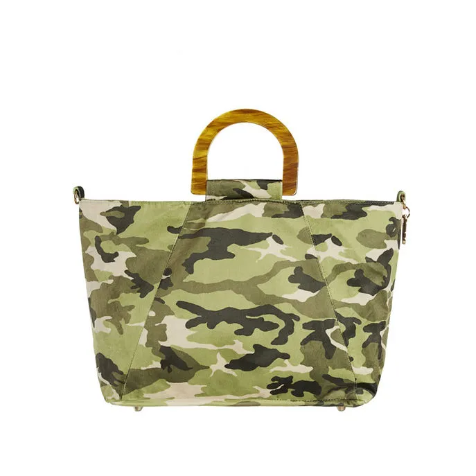 BAG ASINARA SMALL TOTE CAMOUFLAGE Woman Green