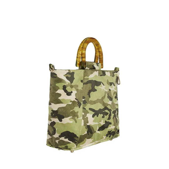 BAG ASINARA SMALL TOTE CAMOUFLAGE Woman Green