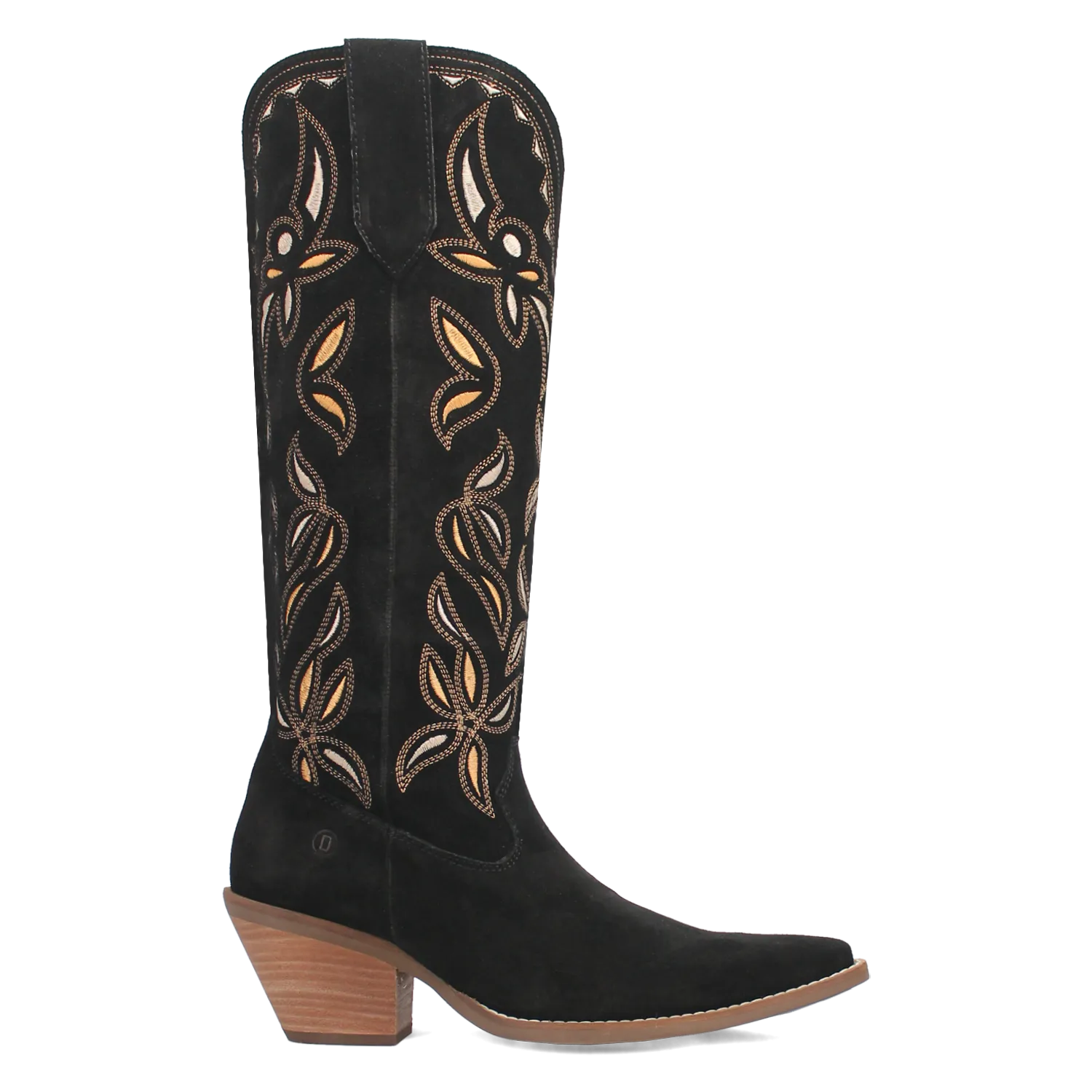 Bandelera Black Suede Leather Embordered Boots (DS)