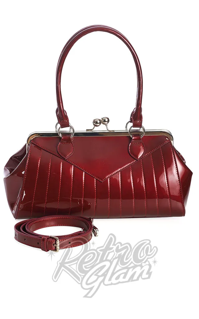 Banned Maggie May Handbag in Burgundy