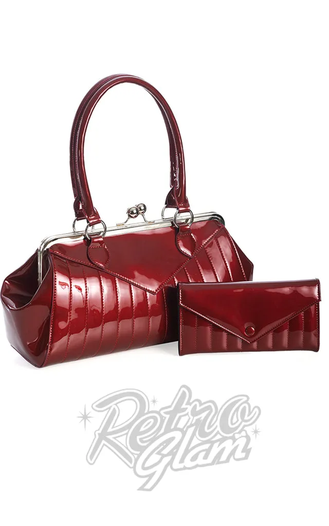 Banned Maggie May Handbag in Burgundy