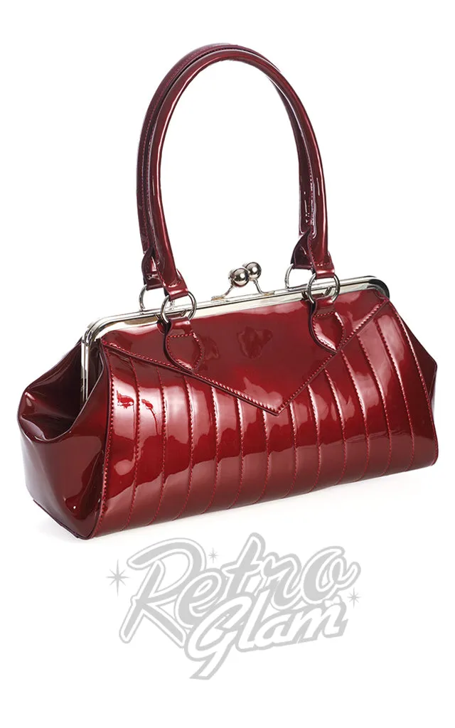 Banned Maggie May Handbag in Burgundy