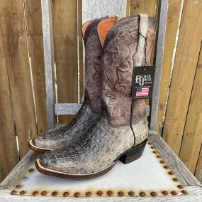 Black Jack Men’s Natural Caiman Body Cut Hornback Cowboy Boots NT-7721-V3