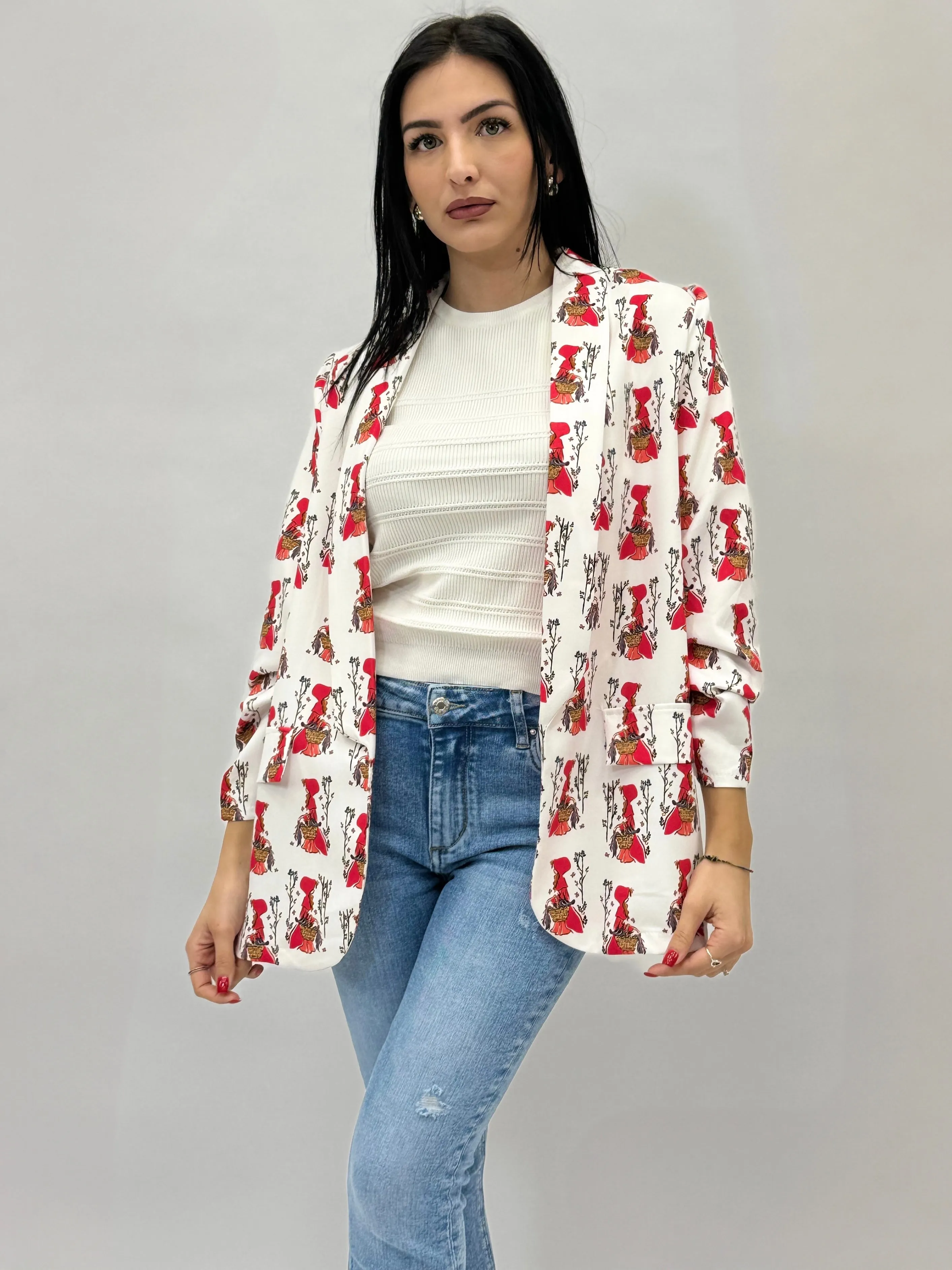 Blazer con fantasia cartoon