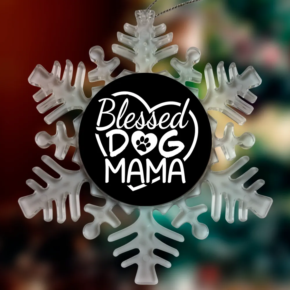 Blessed Dog Mama Christmas Ornaments