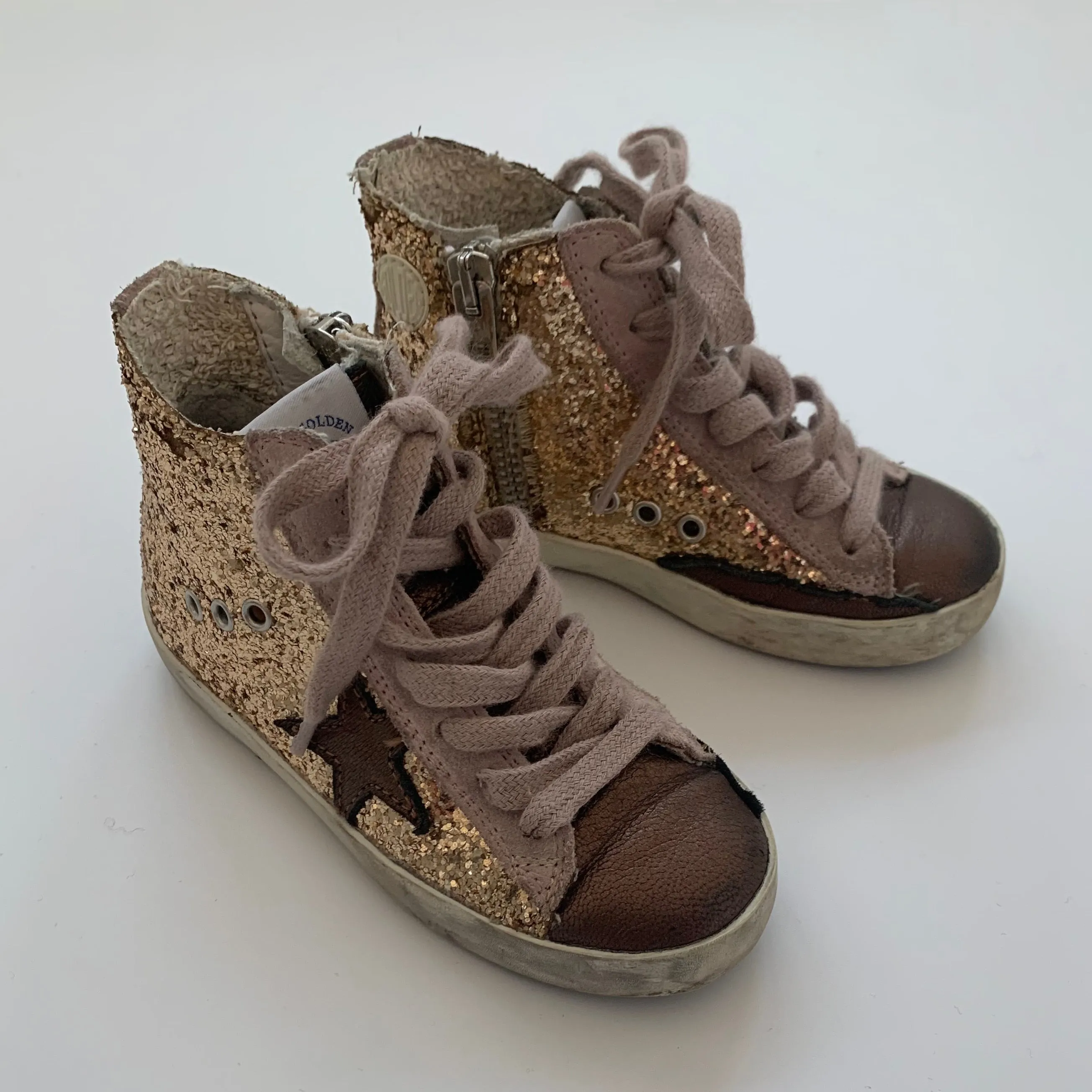 Bonpoint x Golden Goose Sequin High Top Sneakers: Size 24