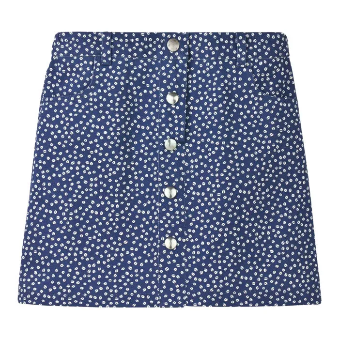 Bonton x APC Child Skirt With Blue & White Print