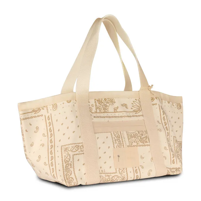 BORSA TOTE BAG BANDANA Donna Beige Bandana