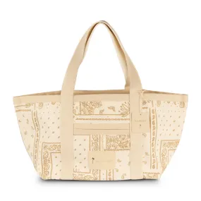 BORSA TOTE BAG BANDANA Donna Beige Bandana