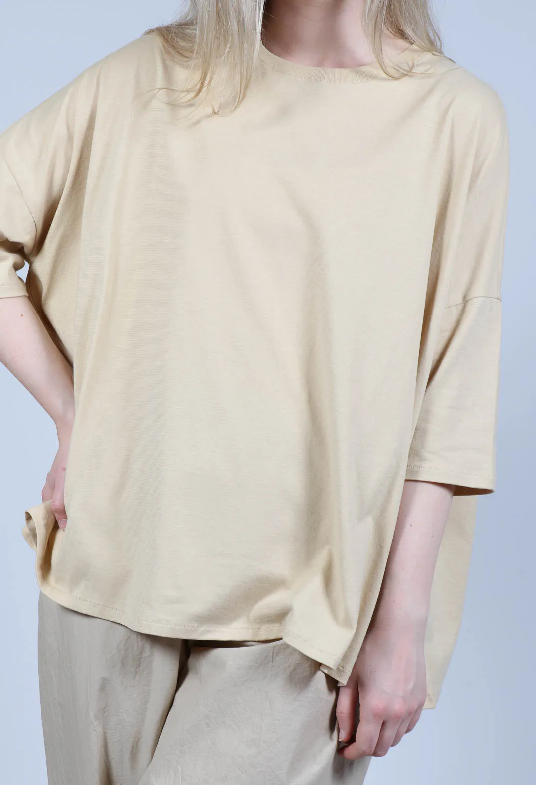 Boxy Fit T-Shirt in Natural