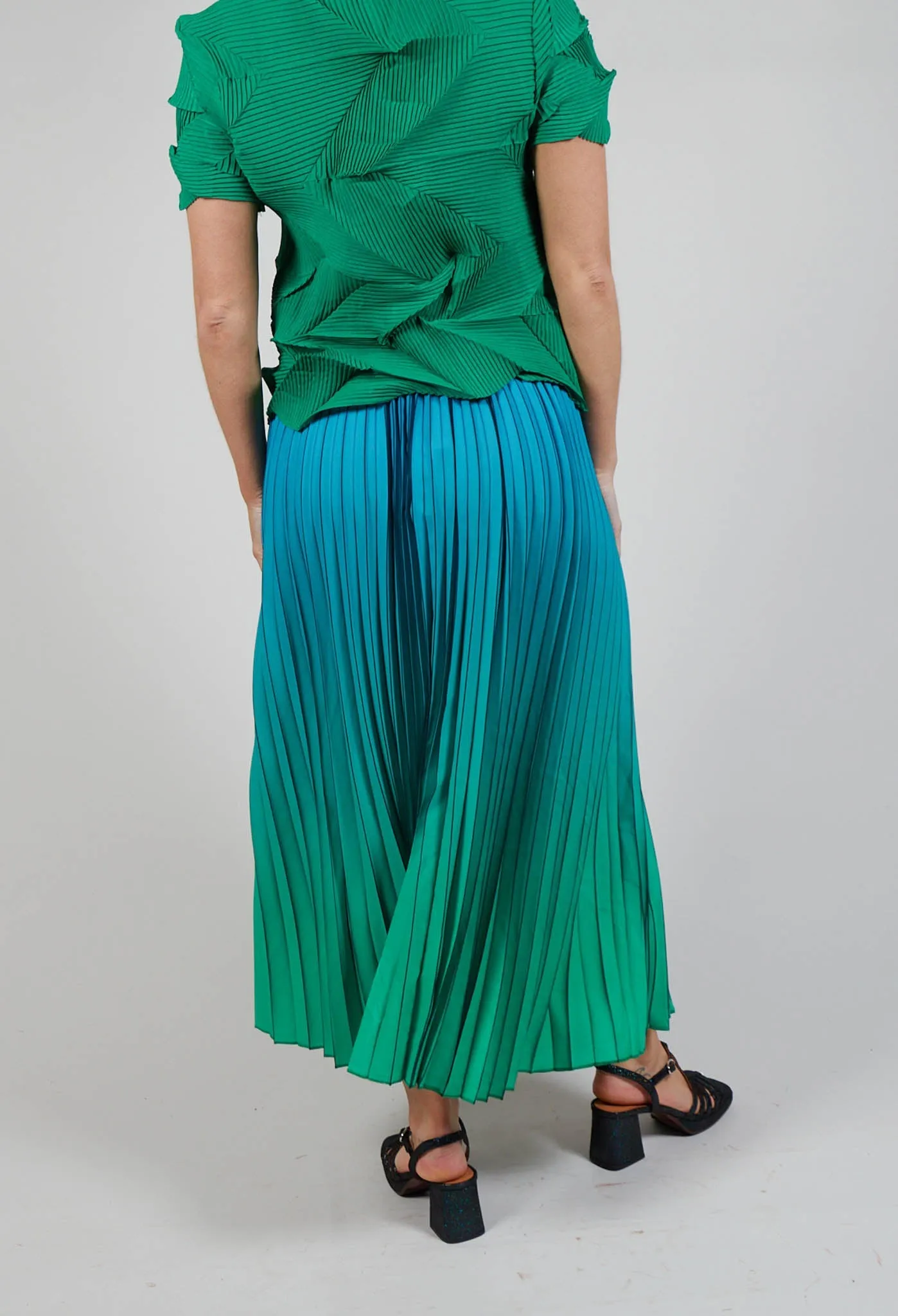 Boxy Skirt in Biscay and Fern