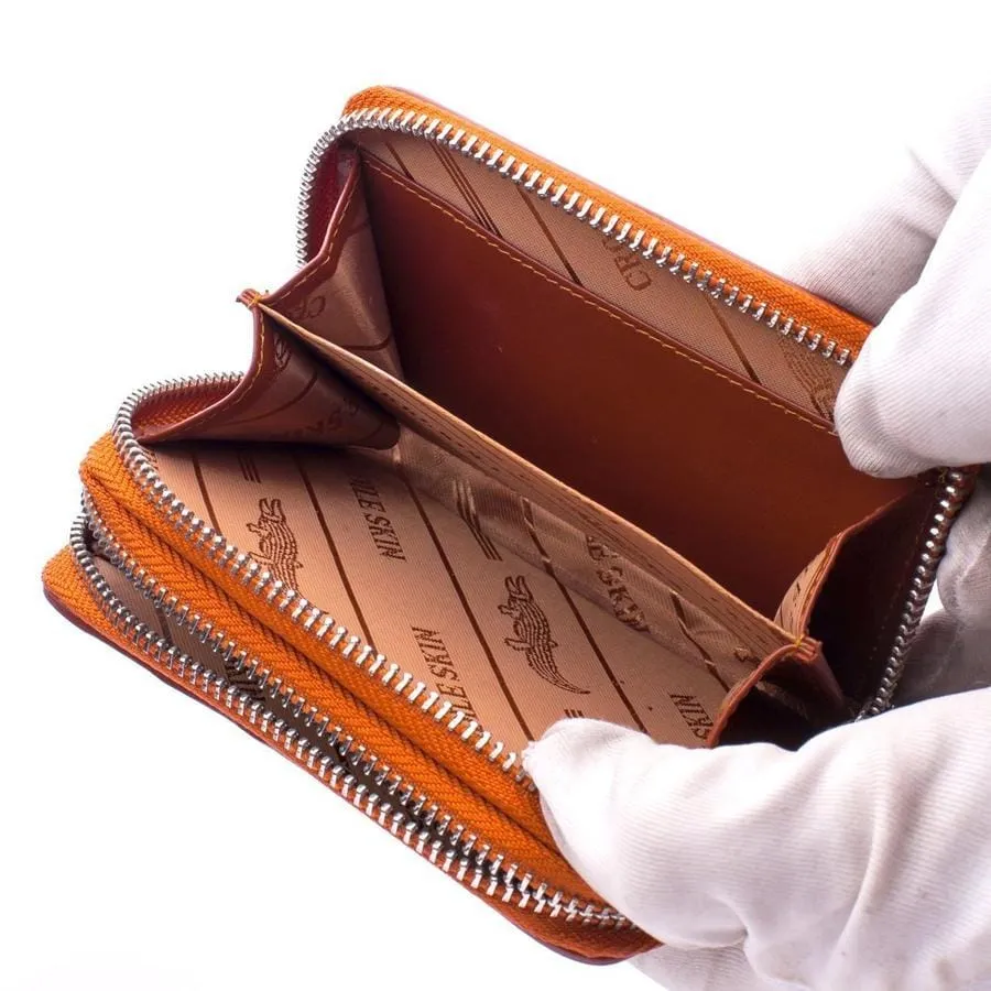 Brown Crocodile Backbone Skin Wallets