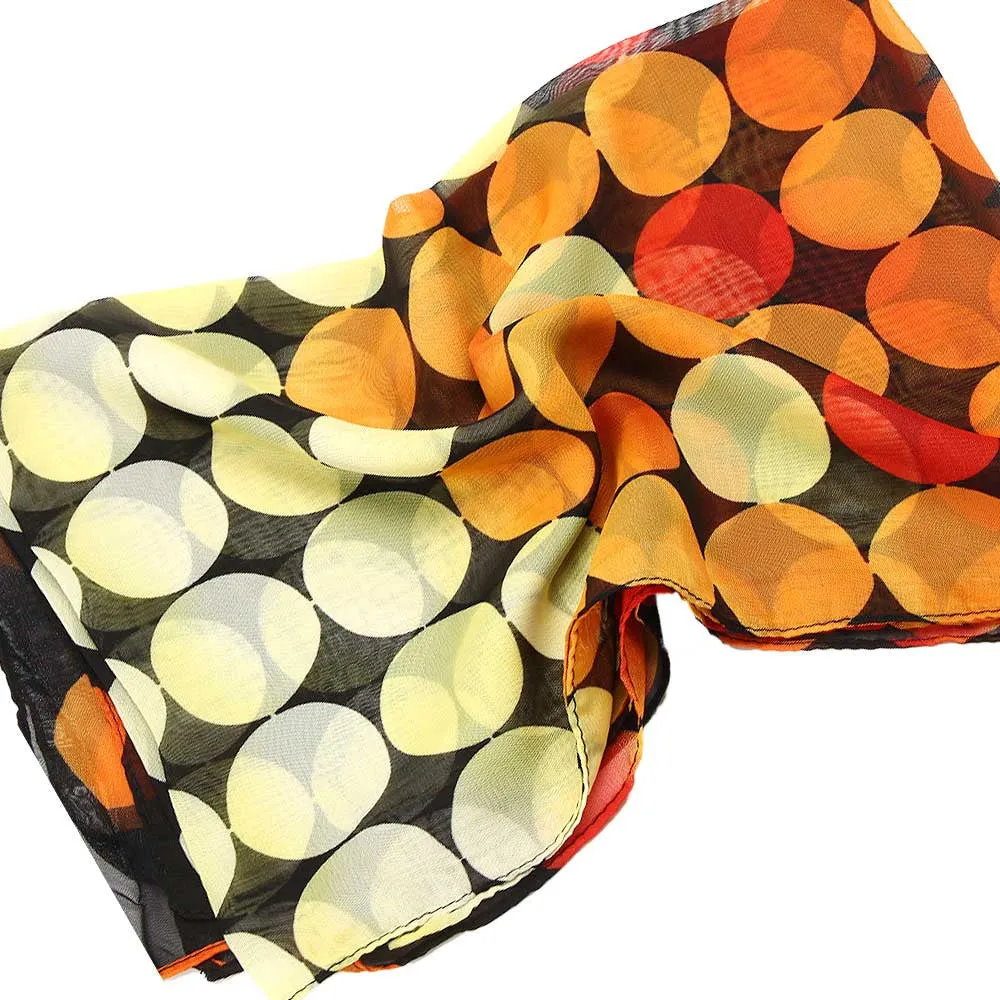 bufandas Sweet Girl Women Shawl Chiffon Dot Rectangle Scarf Scarves Sun Protection Gauze Kerchief