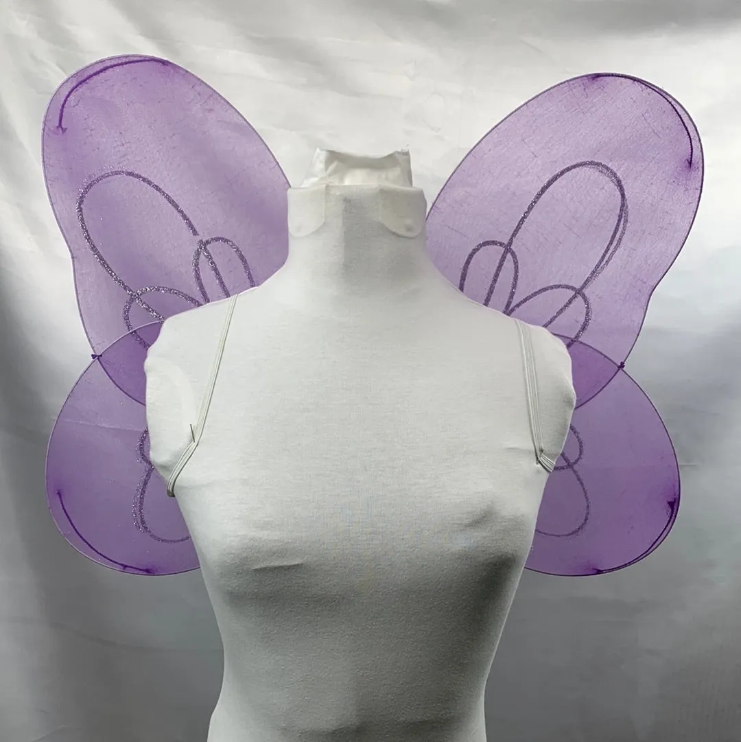 Butterfly Purple & Tinkerbell Fairy Lime Green Wings