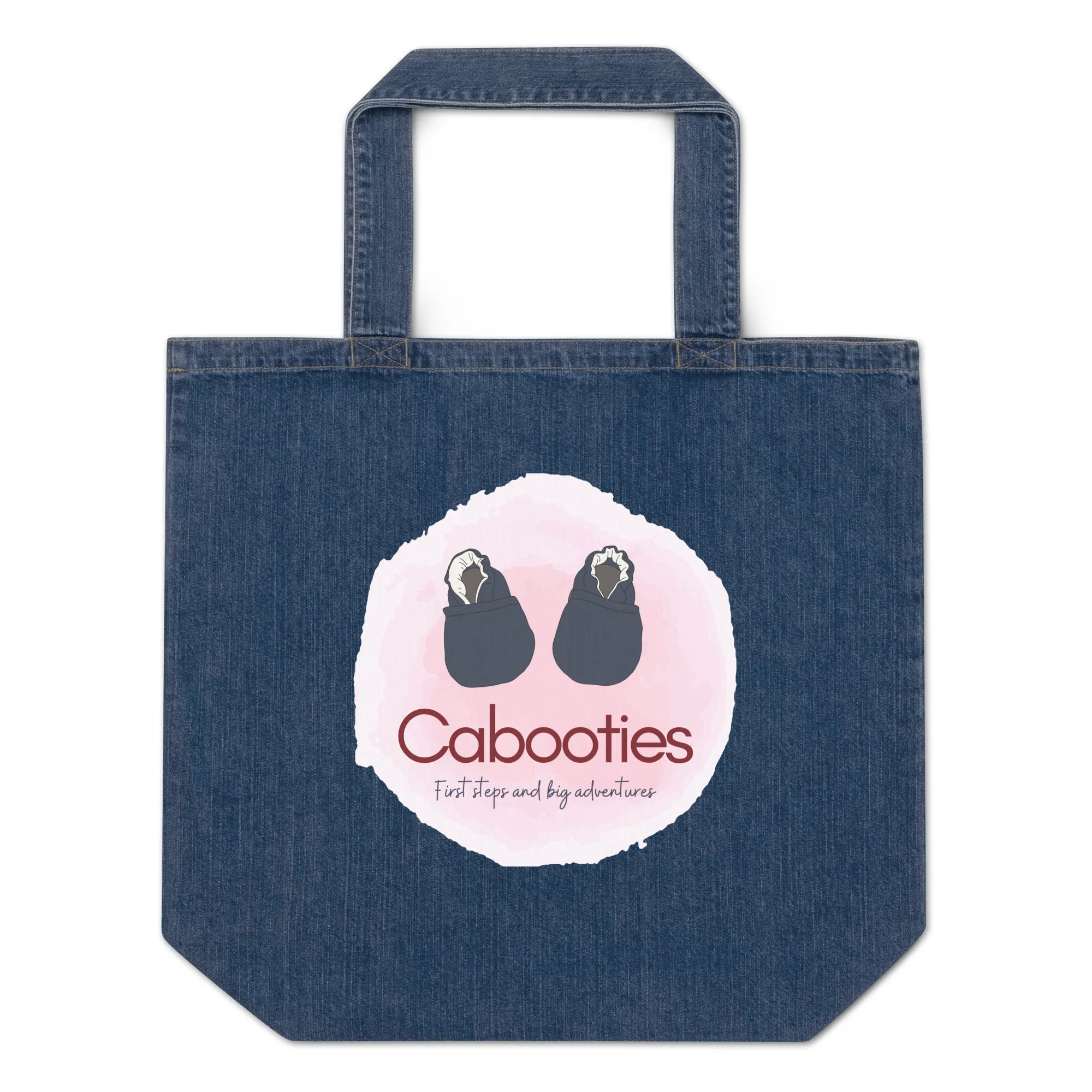 Cabooties Logo Organic Denim Tote Bag