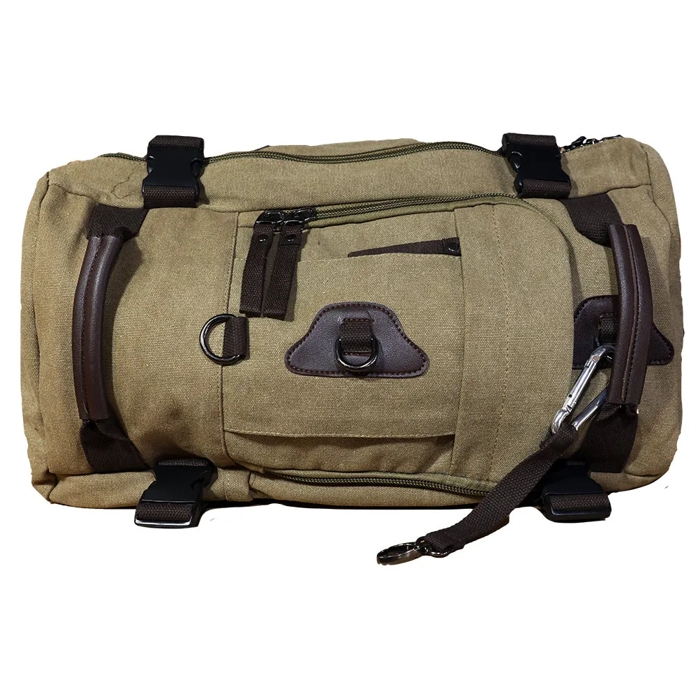 Canvas Large Khaki Backpack