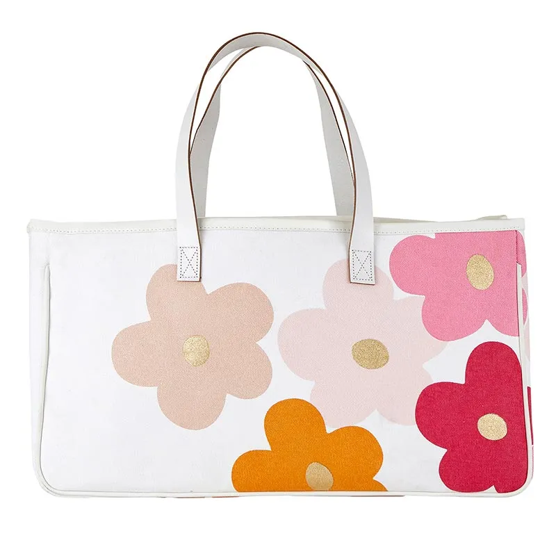 CANVAS TOTE FLOWERS