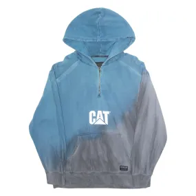 CATERPILLAR Mens Blue Hoodie S