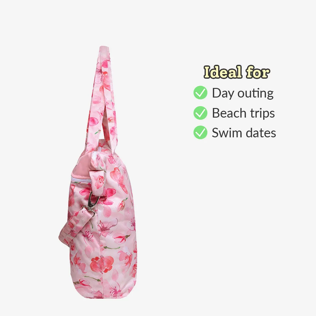 Cherry Blossom - Waterproof Diaper Tote