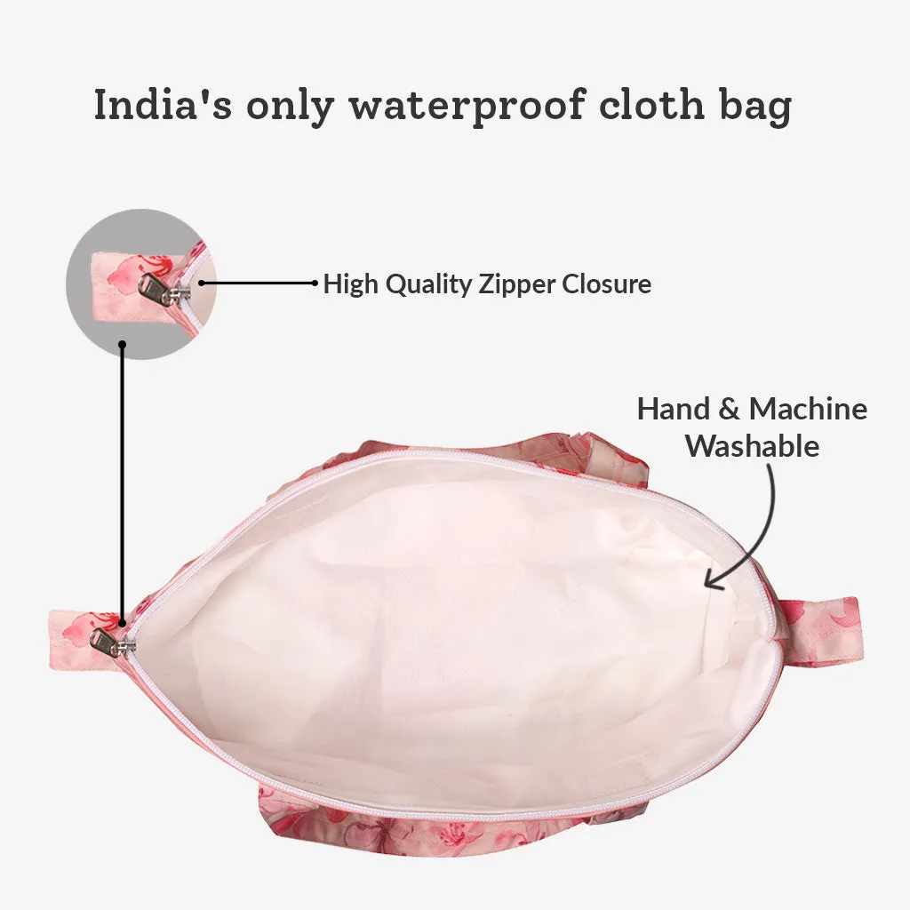 Cherry Blossom - Waterproof Diaper Tote