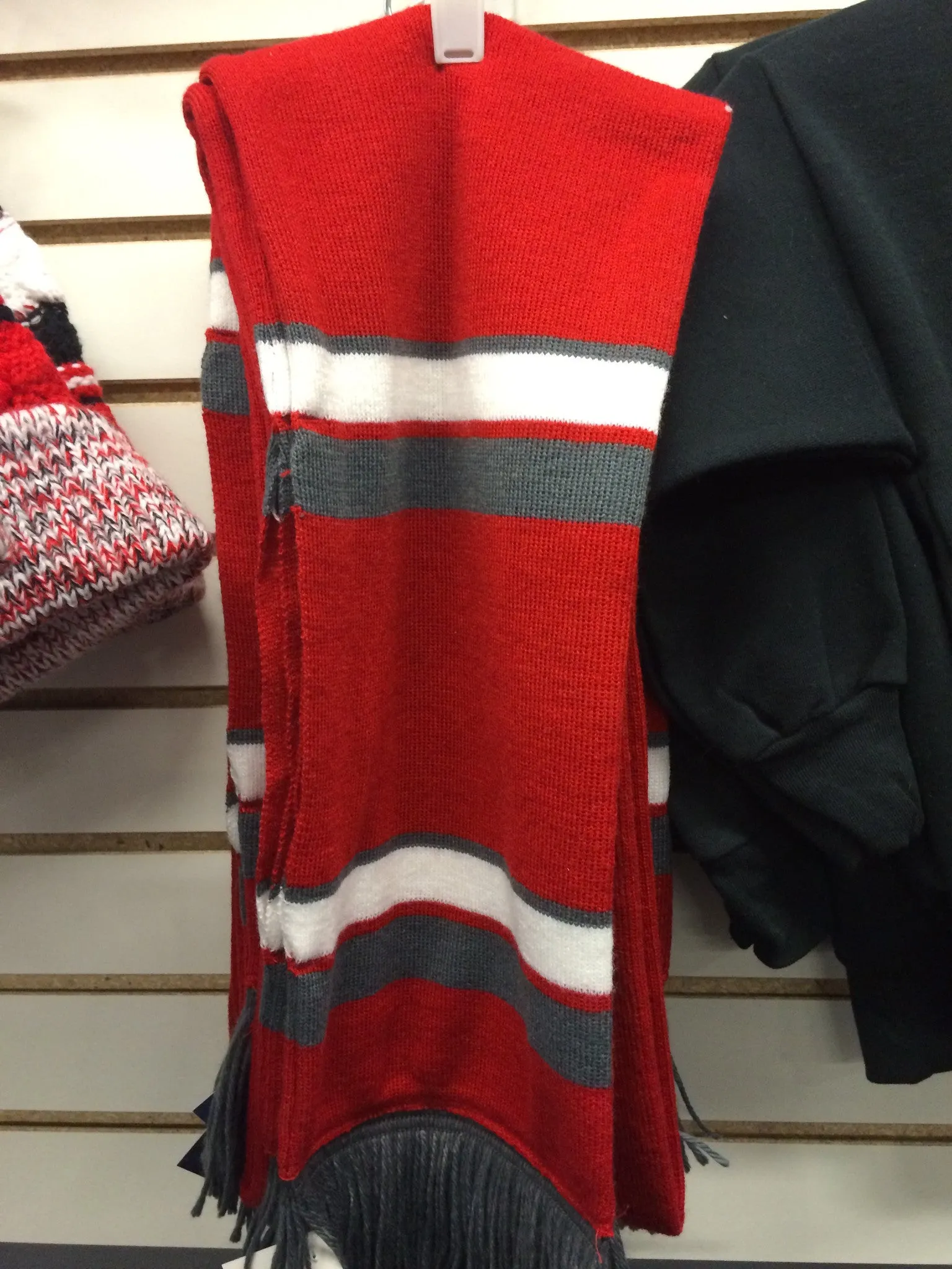 COMEBACK SCARF - RED/GRAY