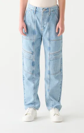 Dex Cargo Jean In Vintage Blue Wash