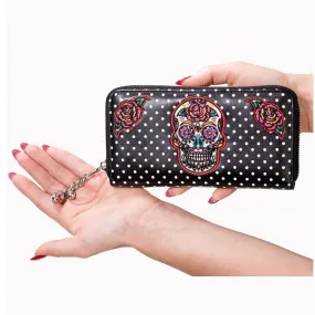 Dia De Muertos Black Wallet