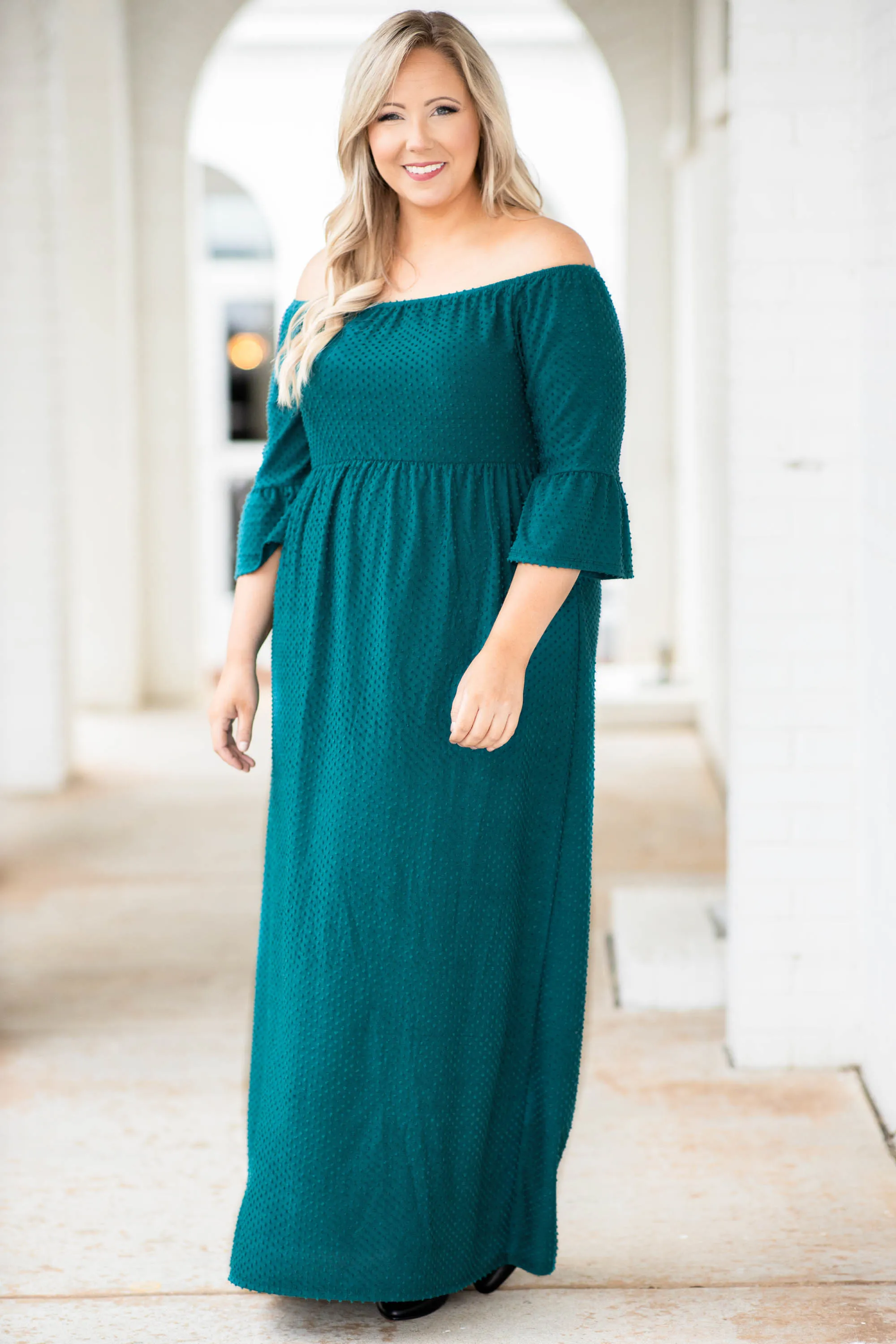 Downtown Days Maxi Dress, Teal