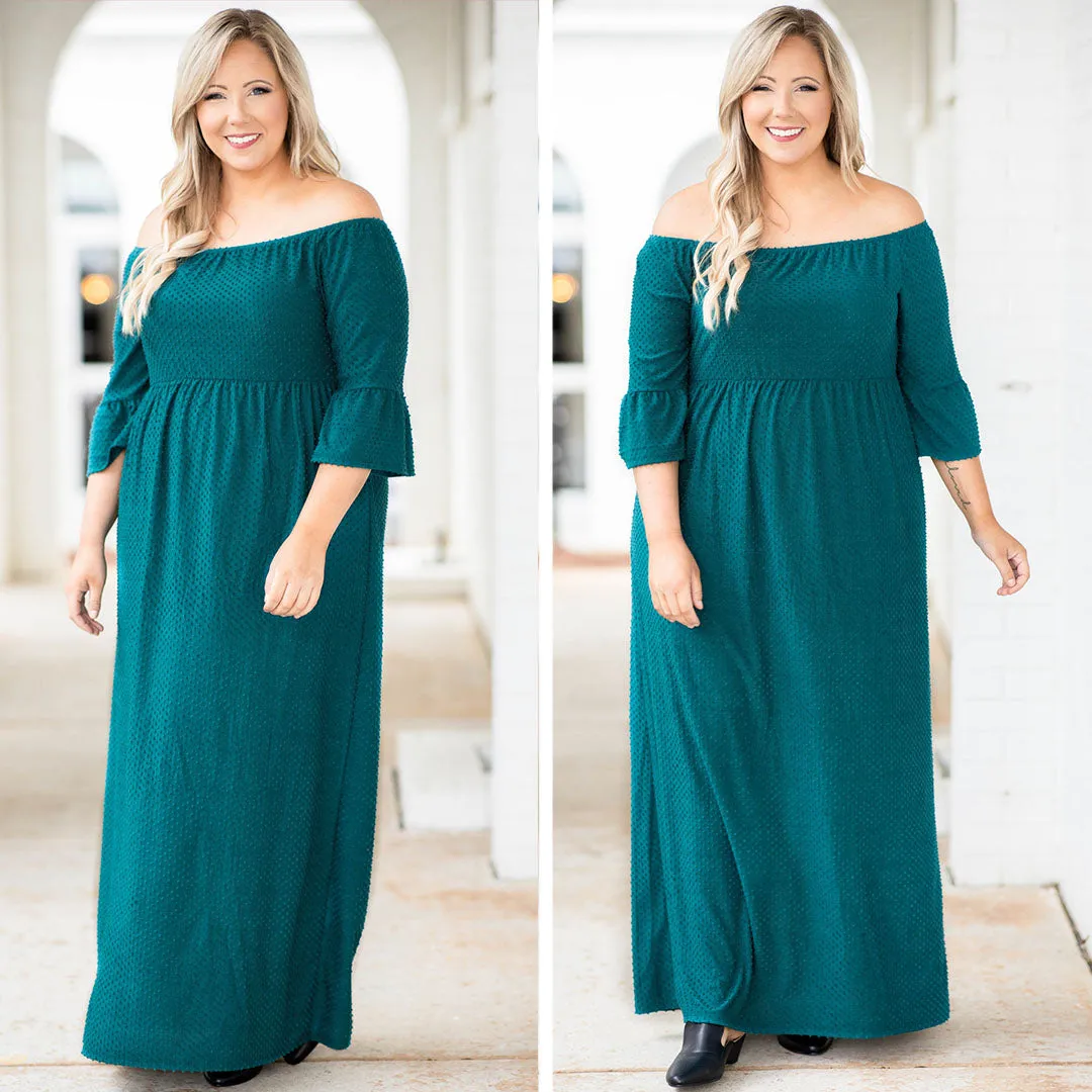 Downtown Days Maxi Dress, Teal