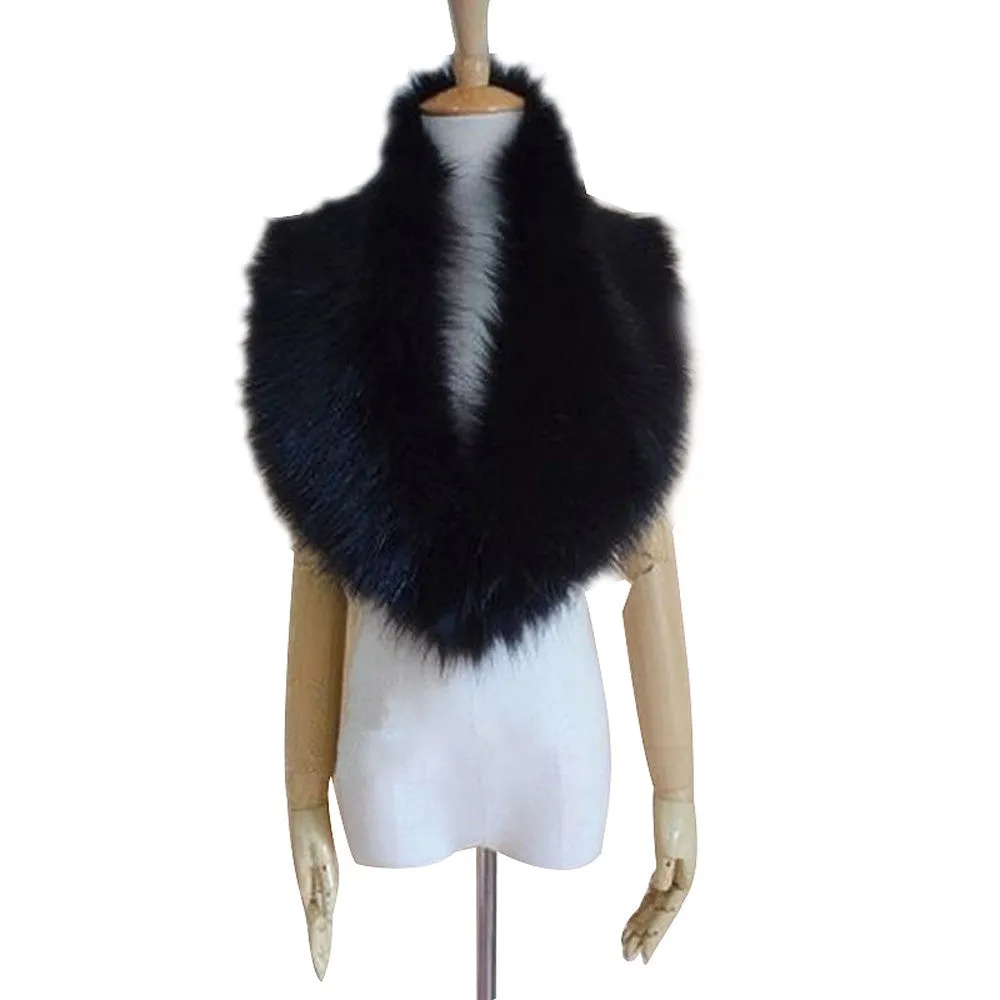 European and American popular Womens Scarf foulard Faux Fur Collar Shawl Collar Wrap Stole Scarves