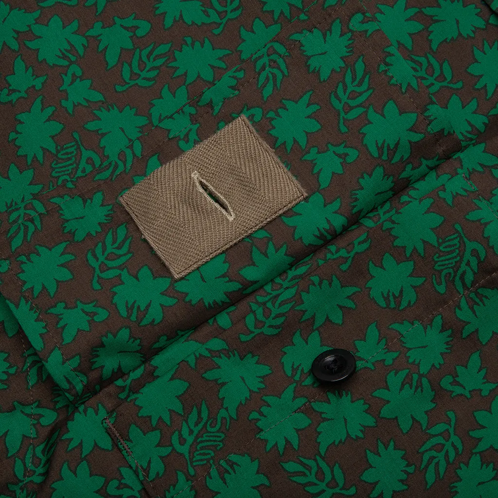 Floral Print Shirt - Green