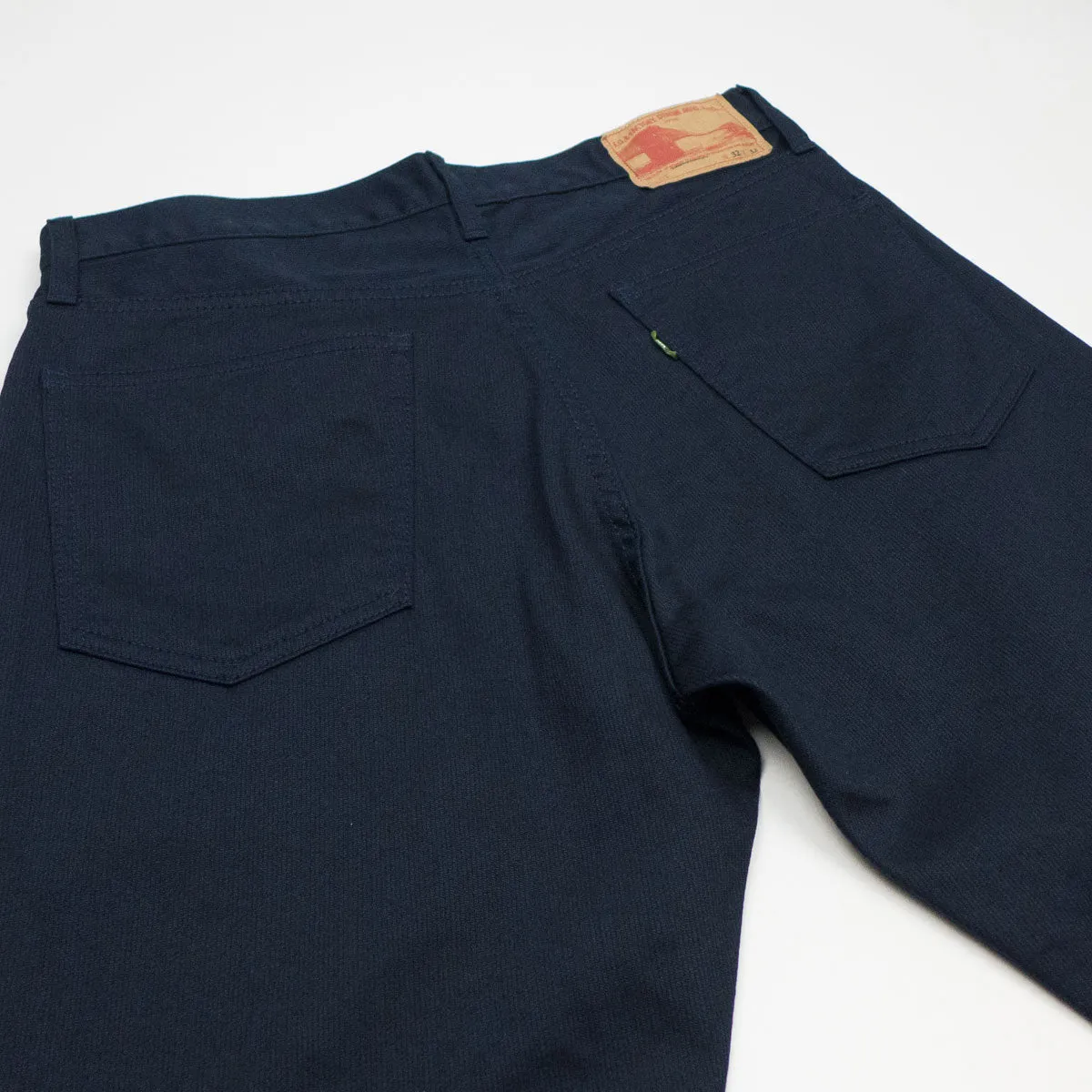 FOB Factory - Bedford Piqué 5 Pocket Trousers - Navy