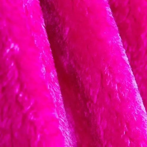 FUCHSIA FAUX FUR SCARF