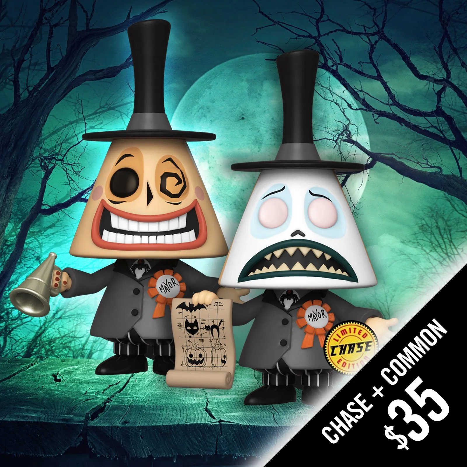 Funko Pop! Nightmare Before Christmas: Mayor (Chase + Common)