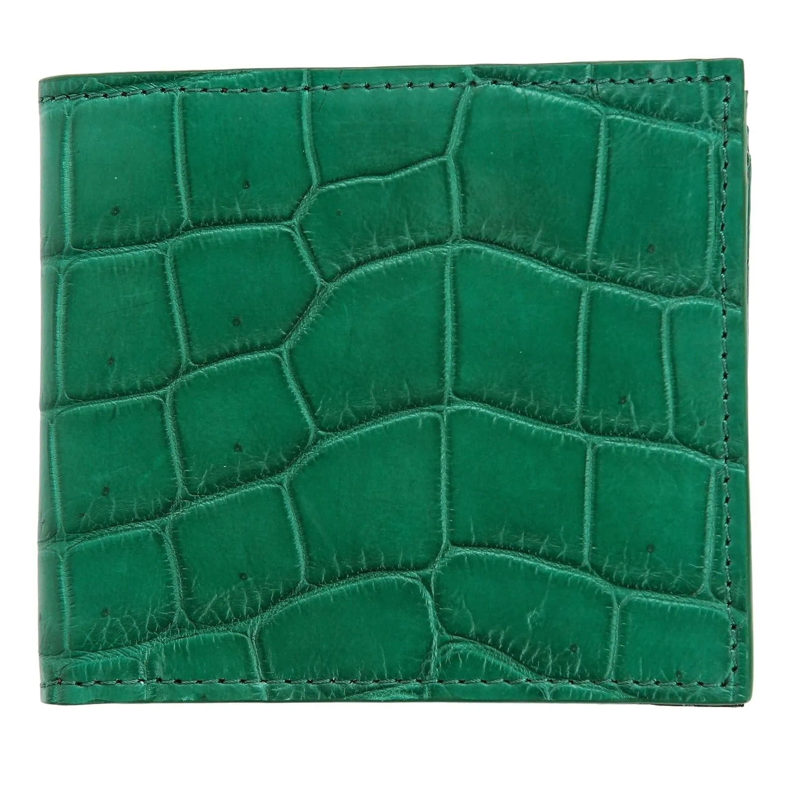 Genuine Green Stomach Crocodile Leather Men's Wallet