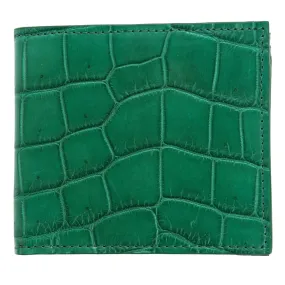 Genuine Green Stomach Crocodile Leather Men's Wallet