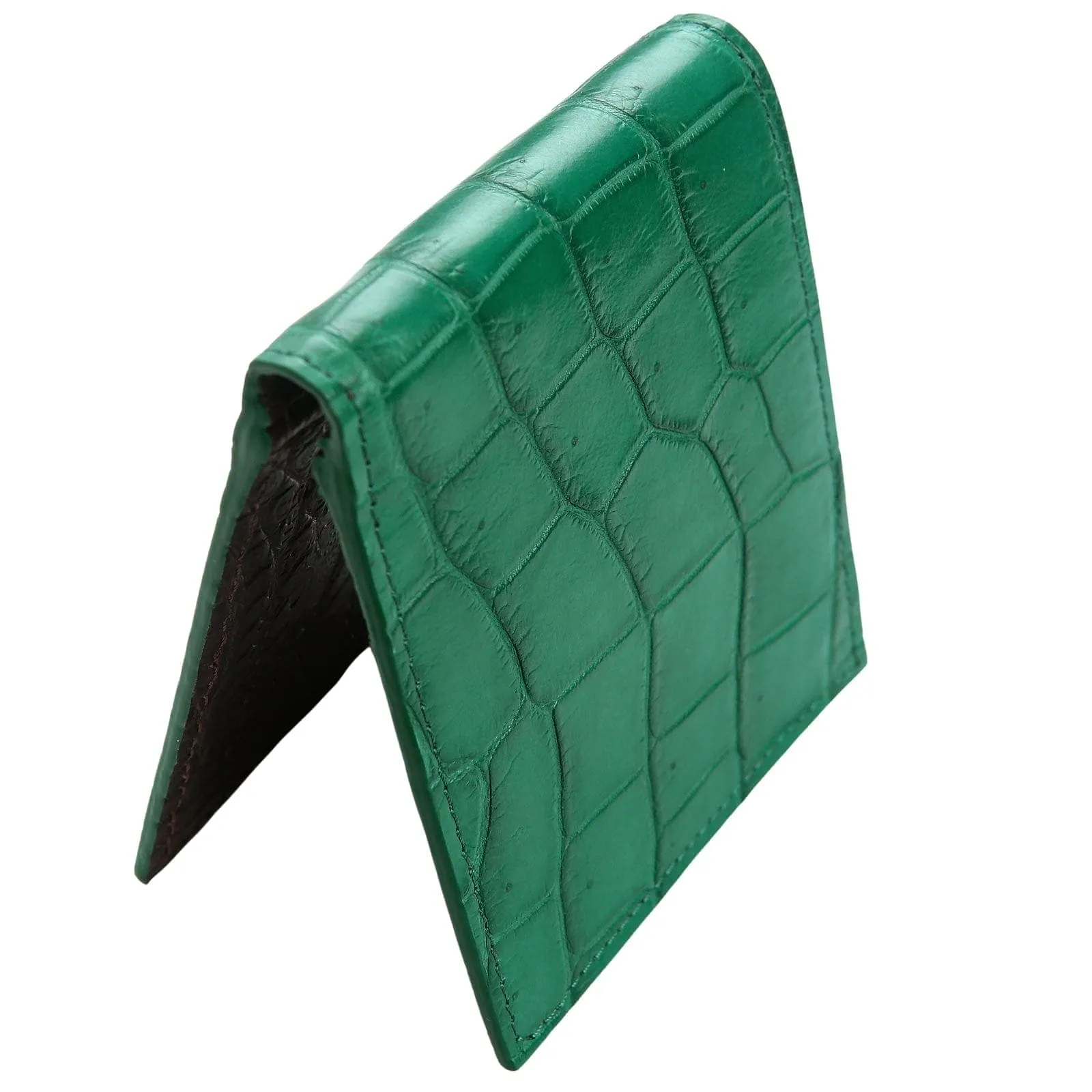 Genuine Green Stomach Crocodile Leather Men's Wallet