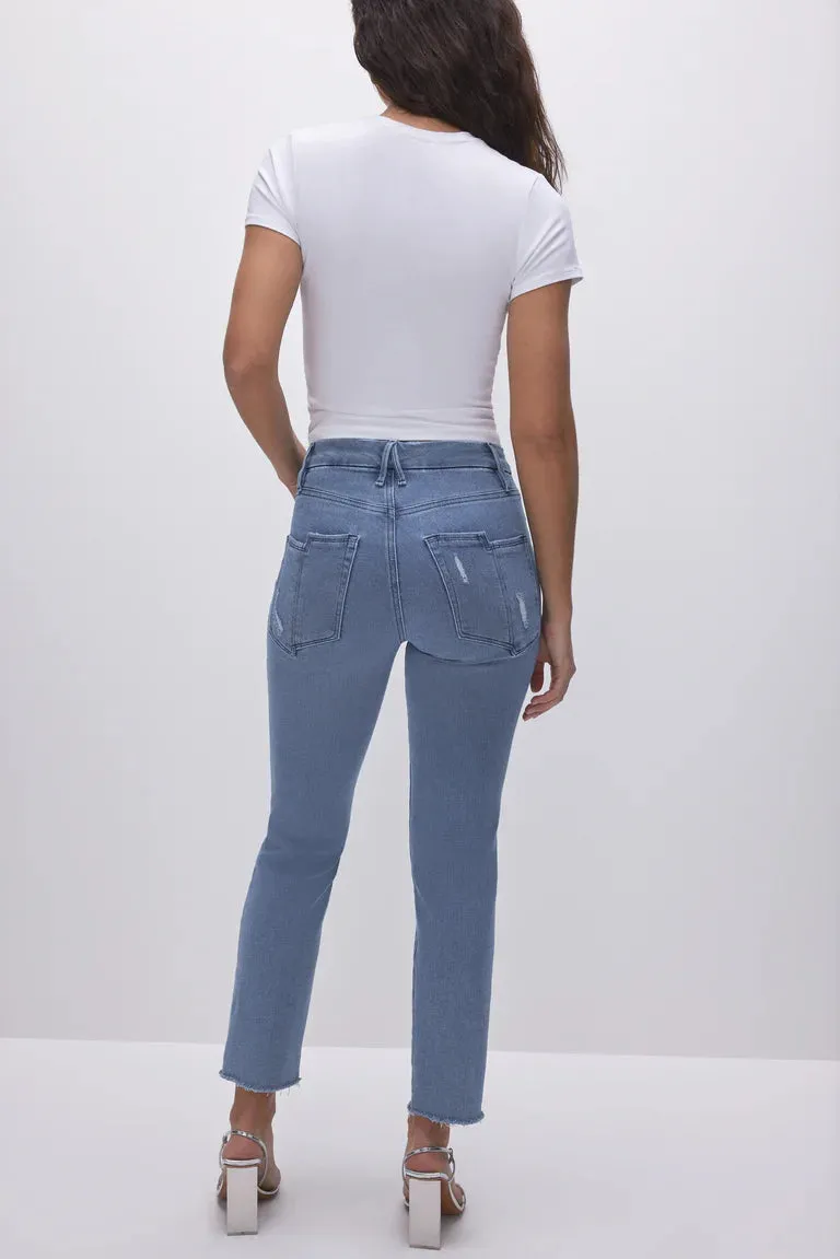 Good American GOOD LEGS STRAIGHT JEANS - Blue